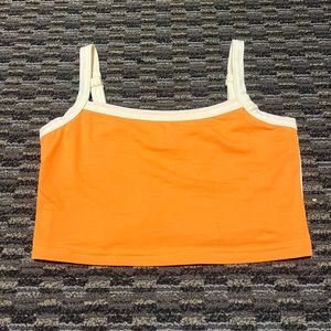 Orange tank top size small